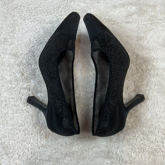Mootsies Tootsies black square toe Momindi heels, size 7.5 - Picture 7 of 11